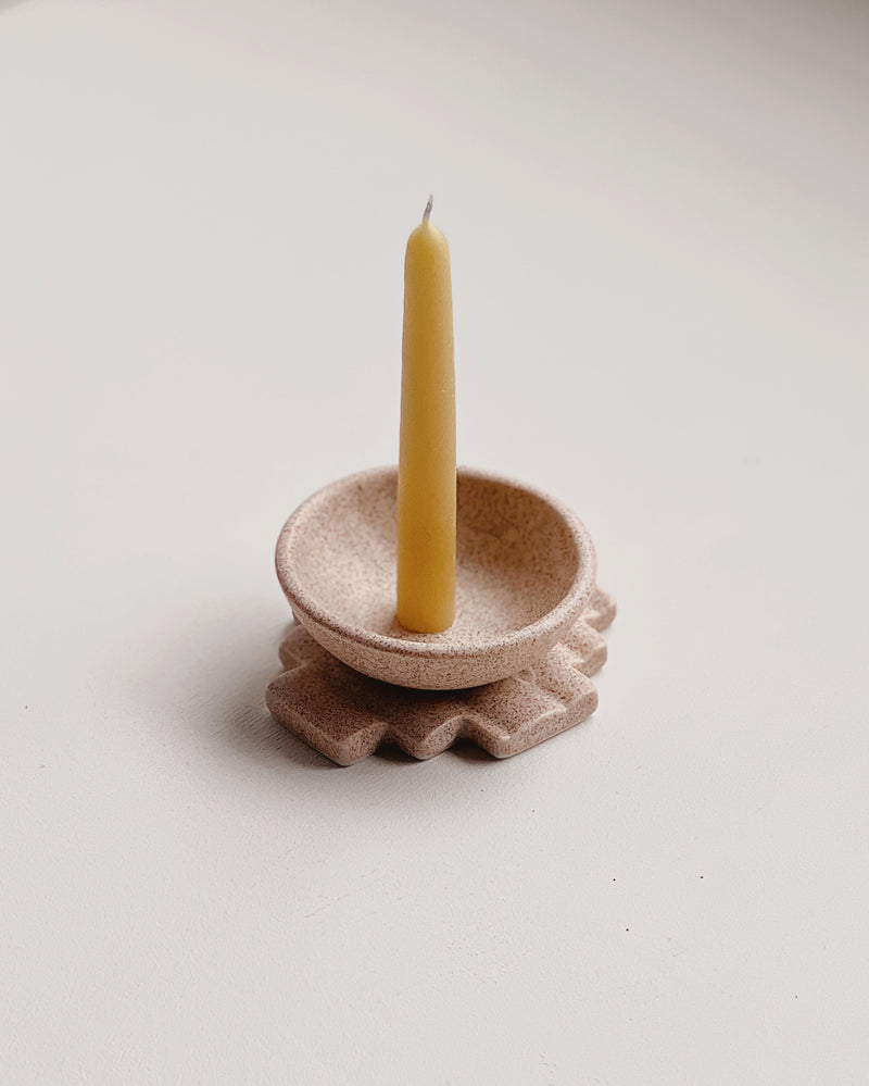Candleholder in Oat