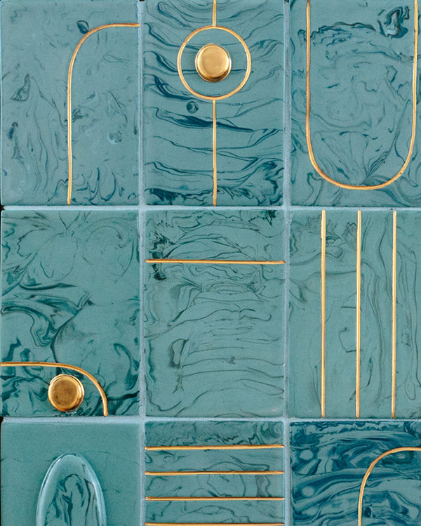 Turquoise Marble Tiles - Samples