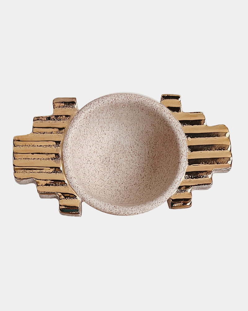 Sol Dish in Oat + Gold